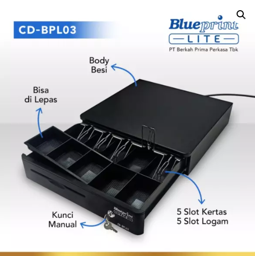 Blueprint CD-BPL03 Cash Drawer Laci Kasir Uang